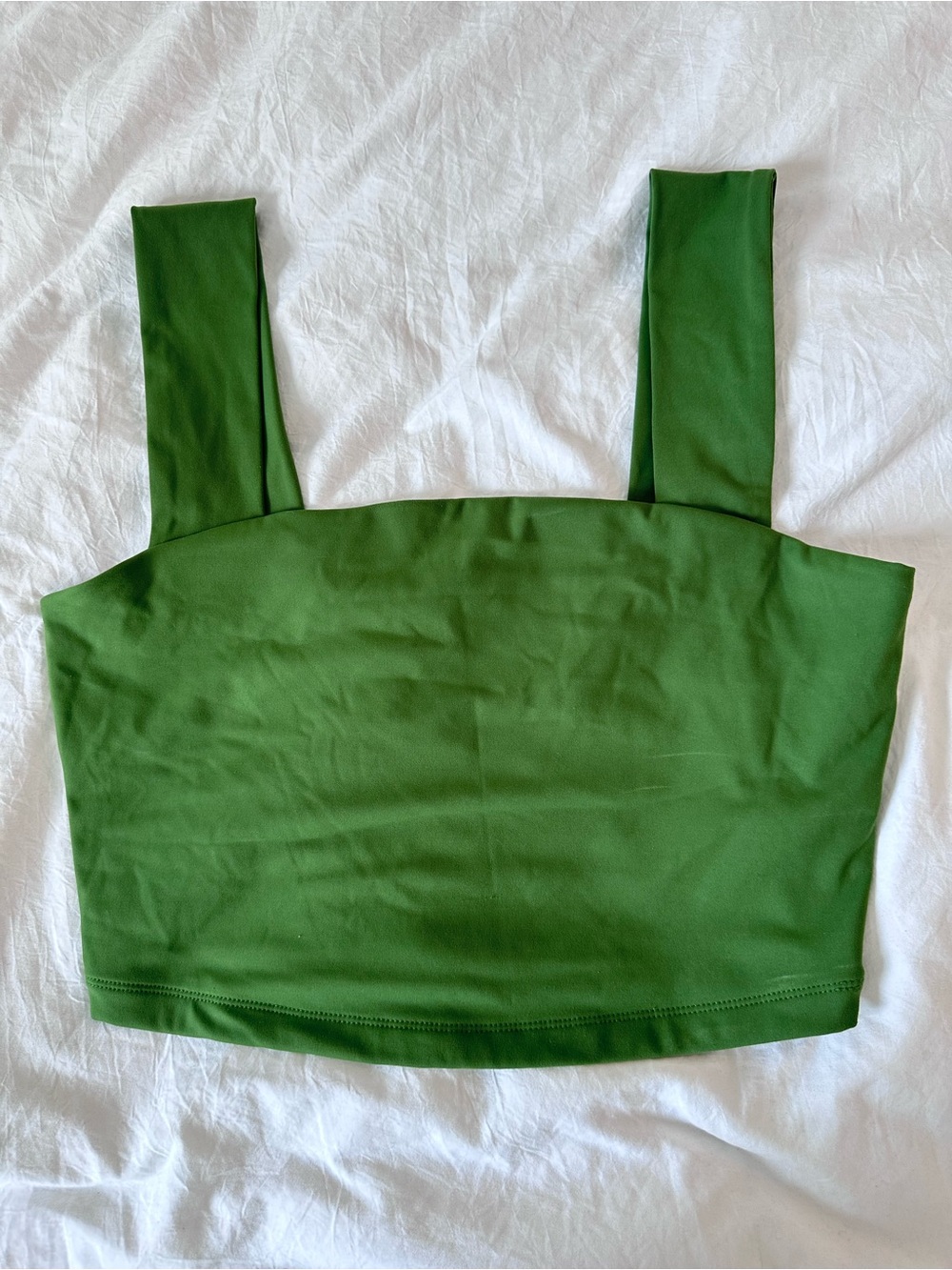 Dynamite Green Square Crop Tank